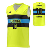 Basketball Jersey Horizontal Strips - Neon Yellow